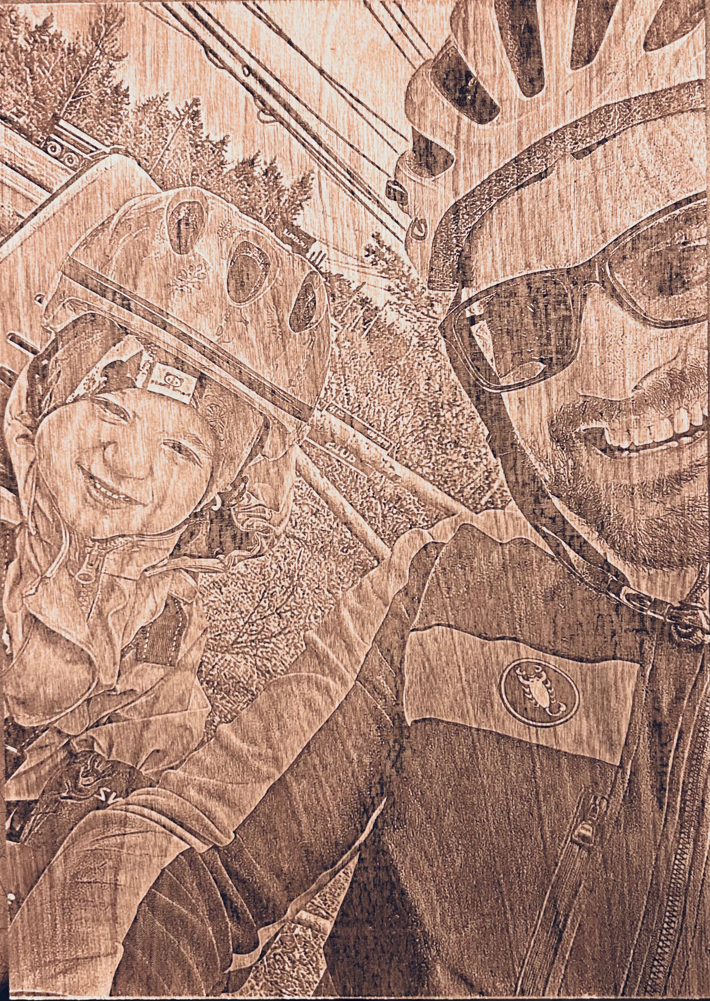 Personalized Engraved Wooden Photo