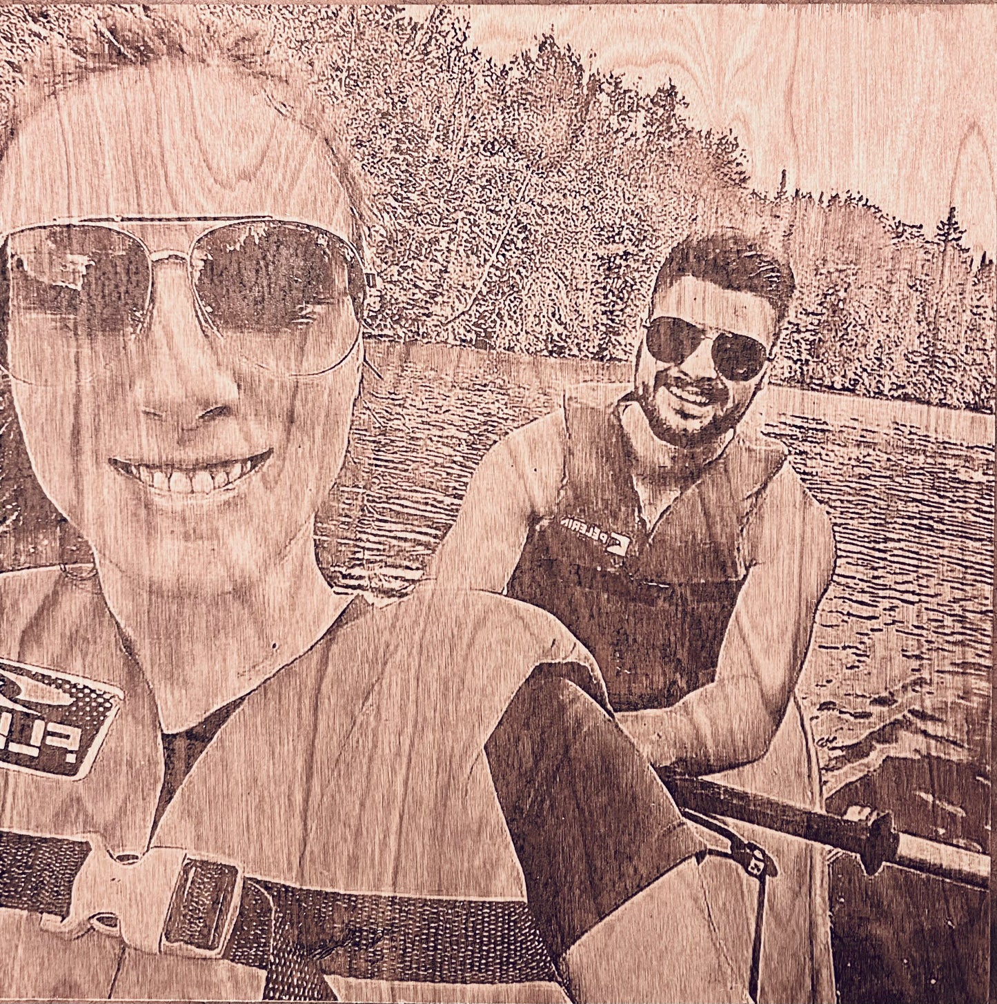 Personalized Engraved Wooden Photo